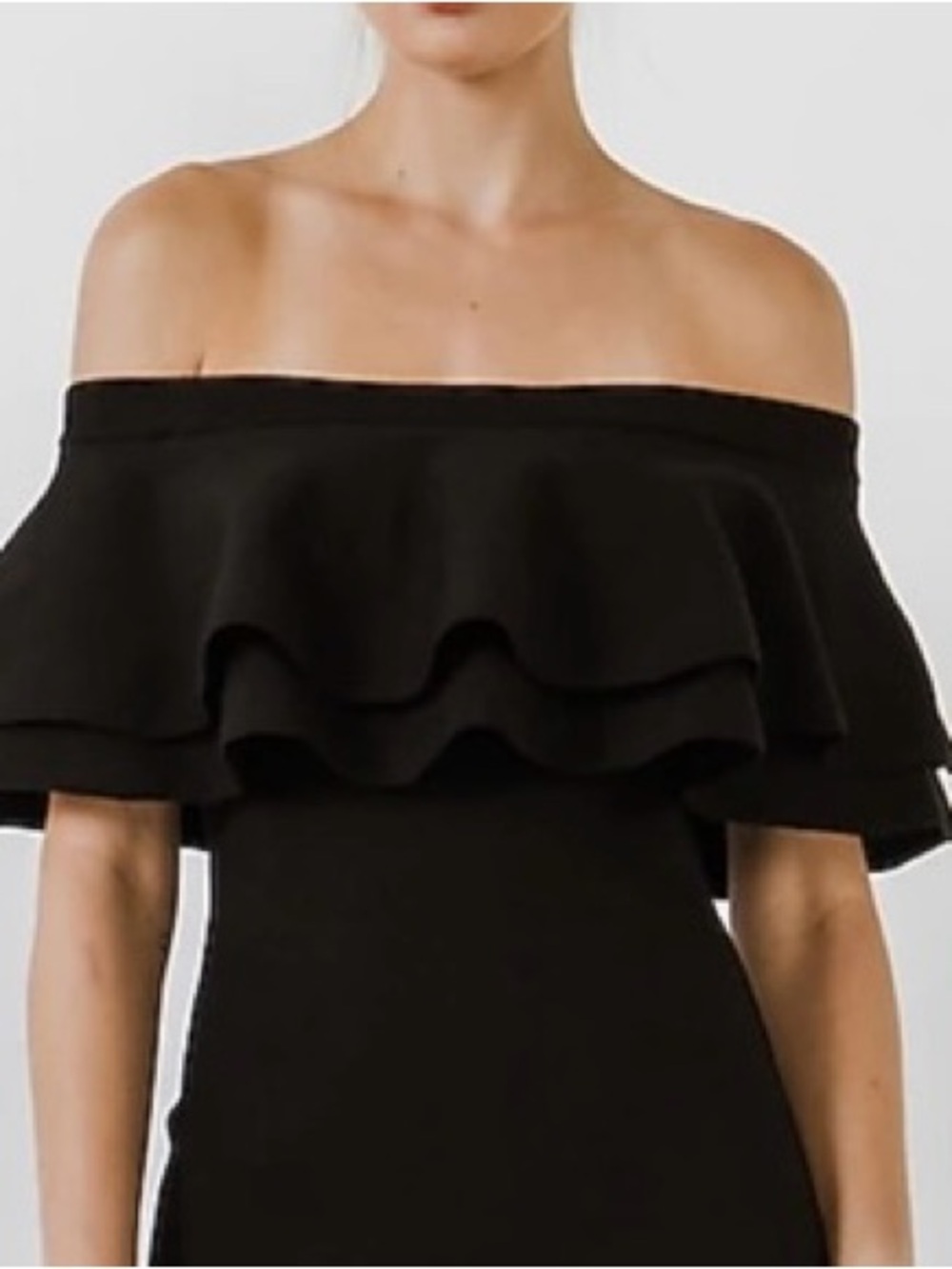 Elegant Off-Shoulder Black Wide-Leg Jumpsuit